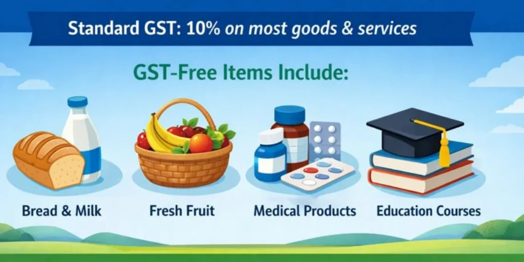 GST Calculator gst free items
